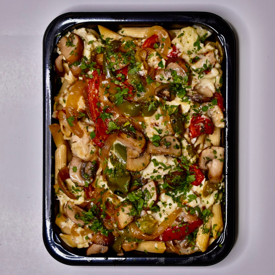 Philly Chicken Cheesesteak Pasta