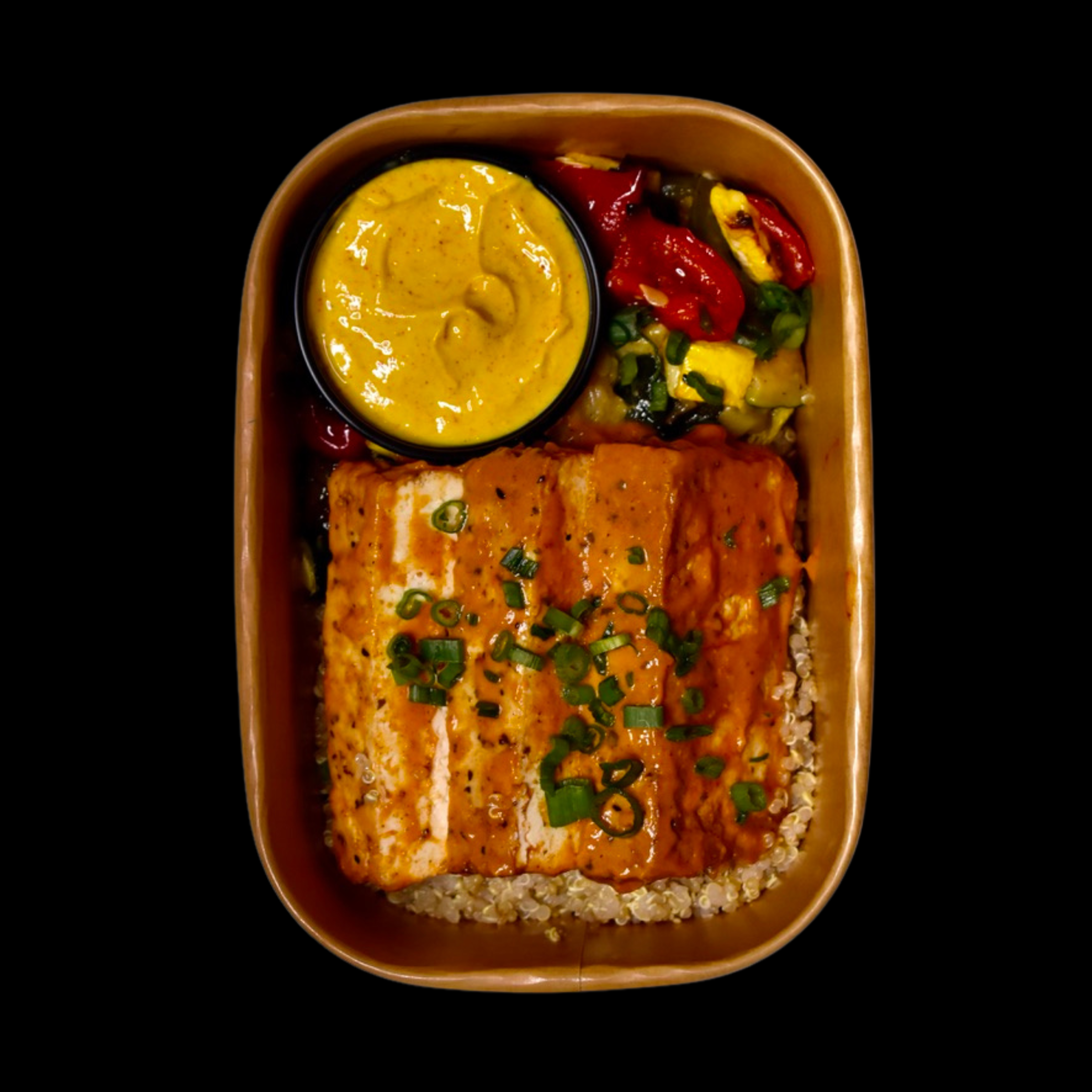 Tofu Tikka Masala, Vegetable Quinoa, Cumin-Turmeric Yogurt