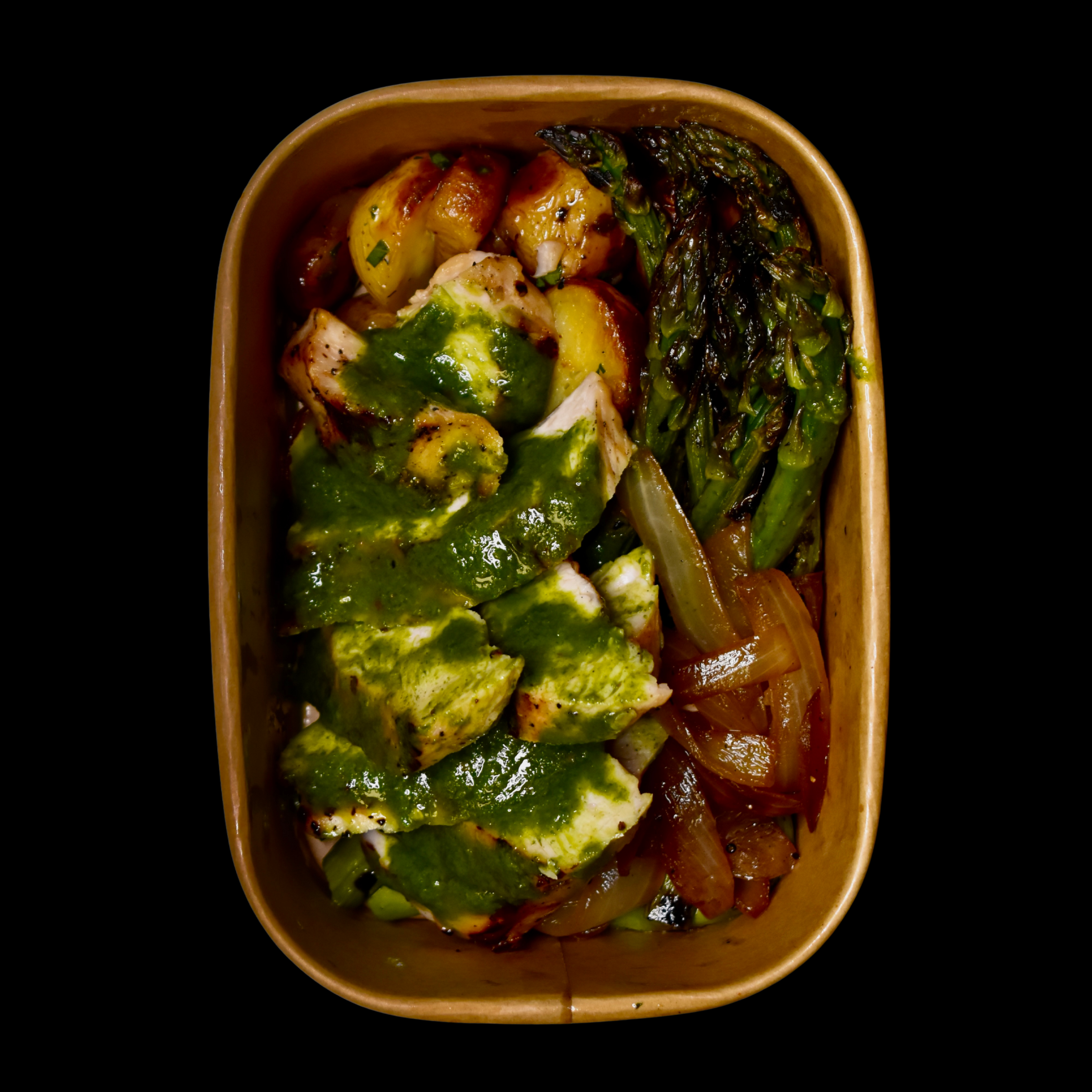 FUEL+: Chimichurri Charred Chicken Breast, Crispy Potatoes, Grilled Asparagus