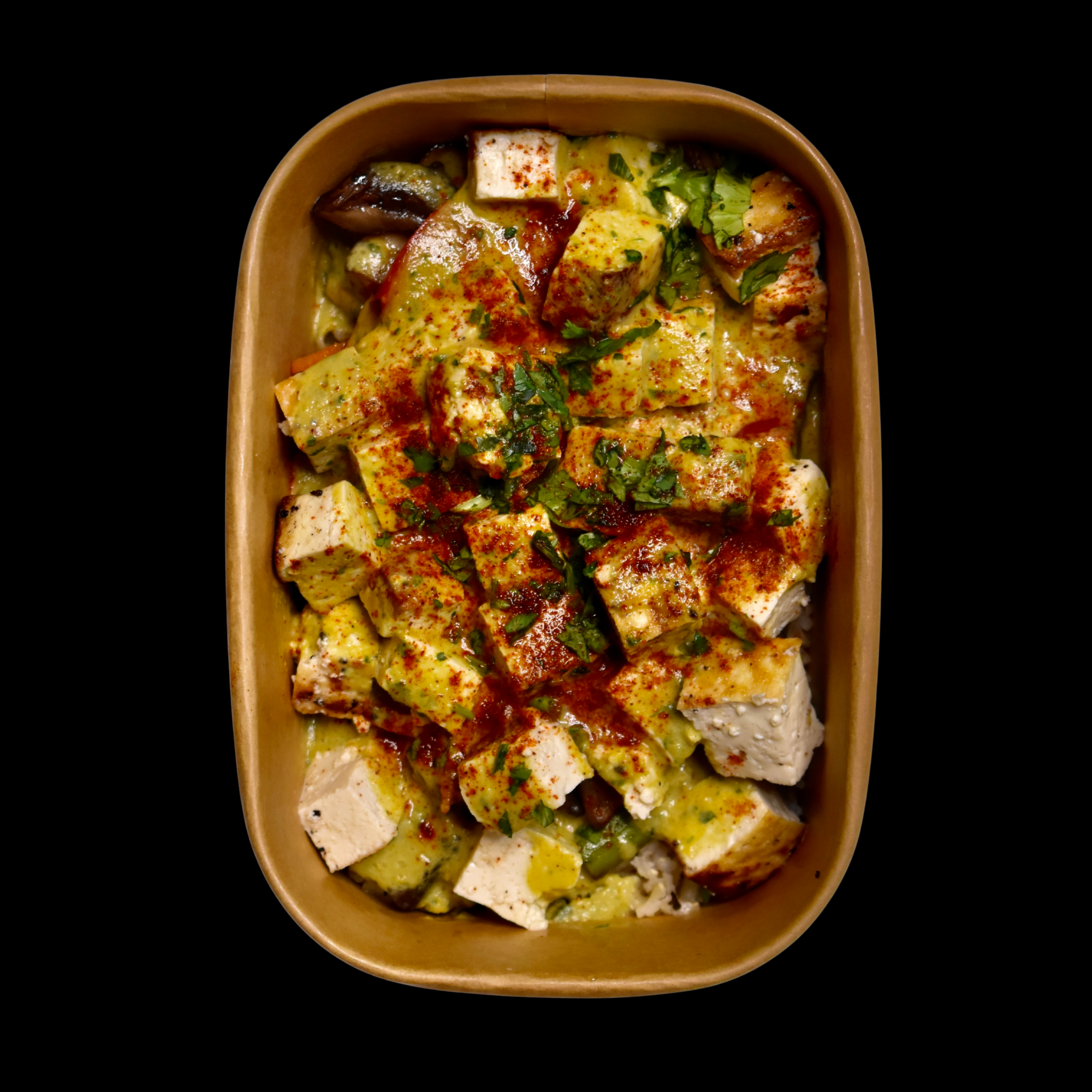 Green Curry Chicken, Brown Basmati Rice