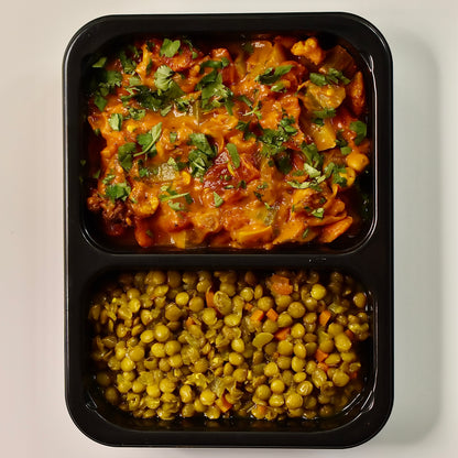 Summer Sambar Vegetable Stew with Turmeric Braised Lentils