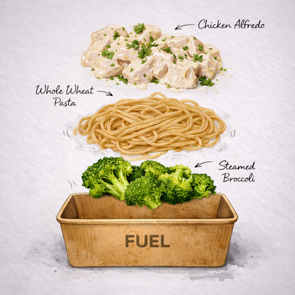 Chicken Alfredo Pasta with Broccoli