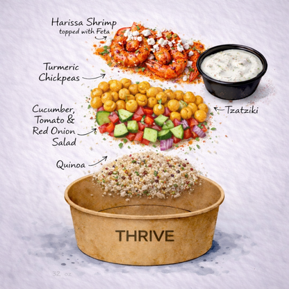 Harissa Shrimp Grain Bowl