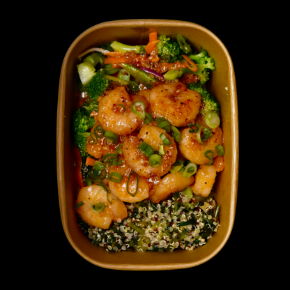 FUEL+: Honey Garlic Shrimp, Bok Choy Quinoa, Vegetables